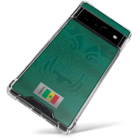 Senegal Soccer Flag Google Pixel 6 Clear Case